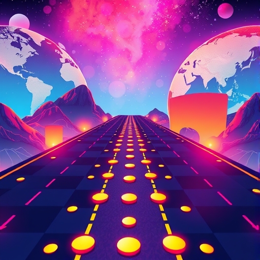 ภาพประกอบสดใสแสดงแนวคิดการโทเค็นไนซ์สินทรัพย์โลกจริงเป็นโทเค็นดิจิทัลบนบล็อกเชนพร้อมสตรีมข้อมูลปลอดภัยสำหรับ Chainlink