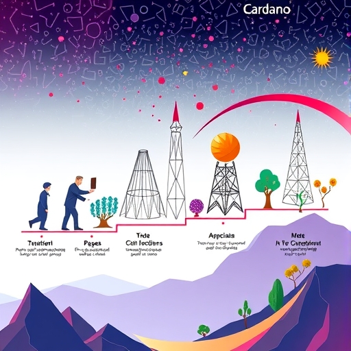 ภาพประกอบการวิวัฒนาการของ Cardano จากเอกสารวิจัยสู่ระบบนิเวศกระจายอำนาจที่สมบูรณ์พร้อมแอปพลิเคชันหลากหลาย