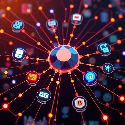 ภาพประกอบเครือข่ายดิจิทัลสไตล์พิเศษกับ Subnets ตลาด AI สำหรับ Bittensor TAO