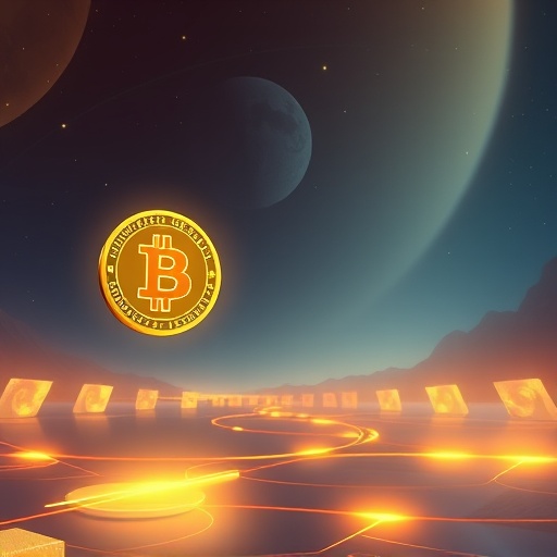 ภาพทองคำดิจิทัลอธิบายว่า Bitcoin BTC คืออะไร